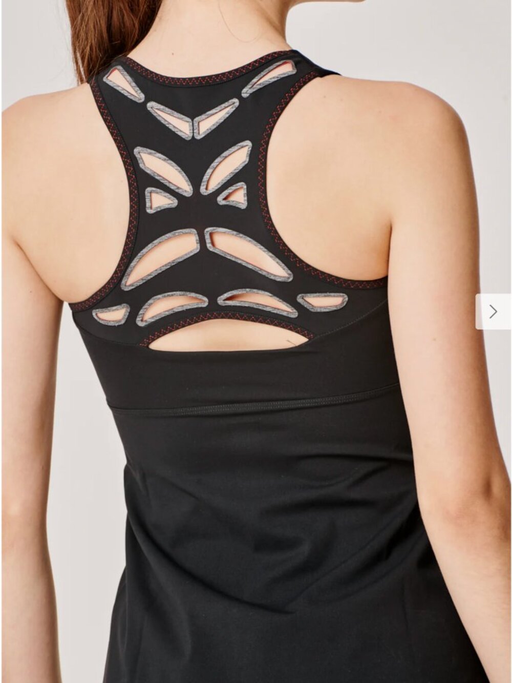 SAPOPA Pesca Tank Top in Black & Red